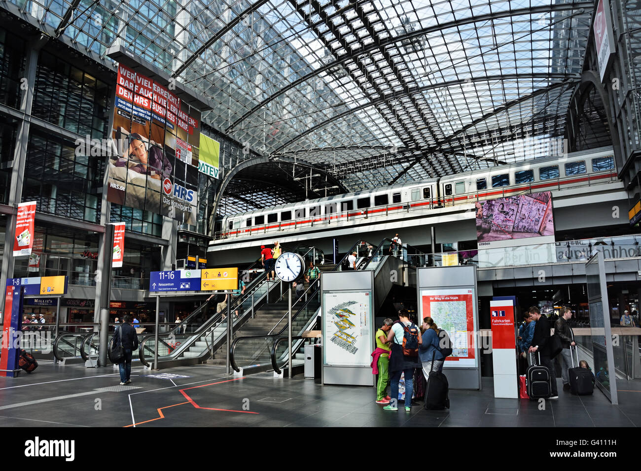 Berlin Hauptbahnhof central railway station in Berlin Germany Germany Stock Photo