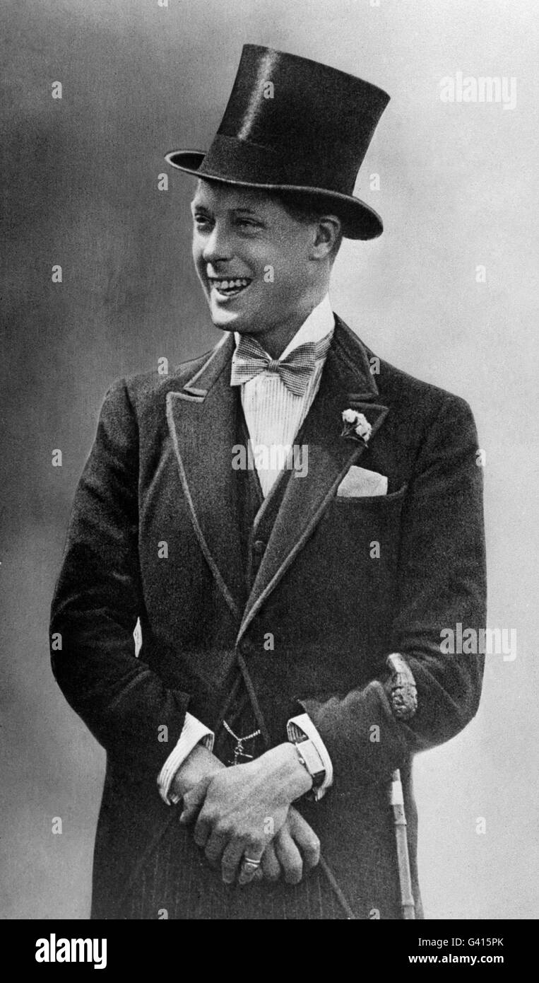 Royalty, Edward, Prince of Wales, 1920. The Duke of Windsor as the Prince of Wales. Stock Photo