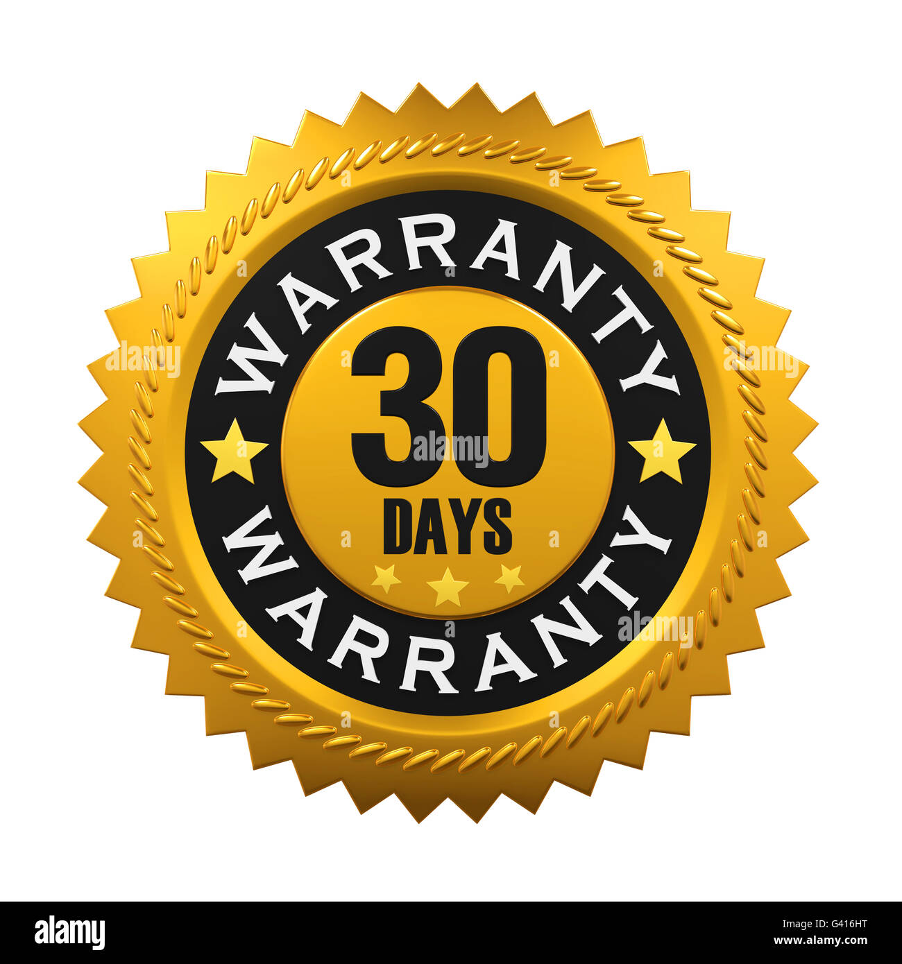 30 Days Warranty Sign Stock Photo Alamy