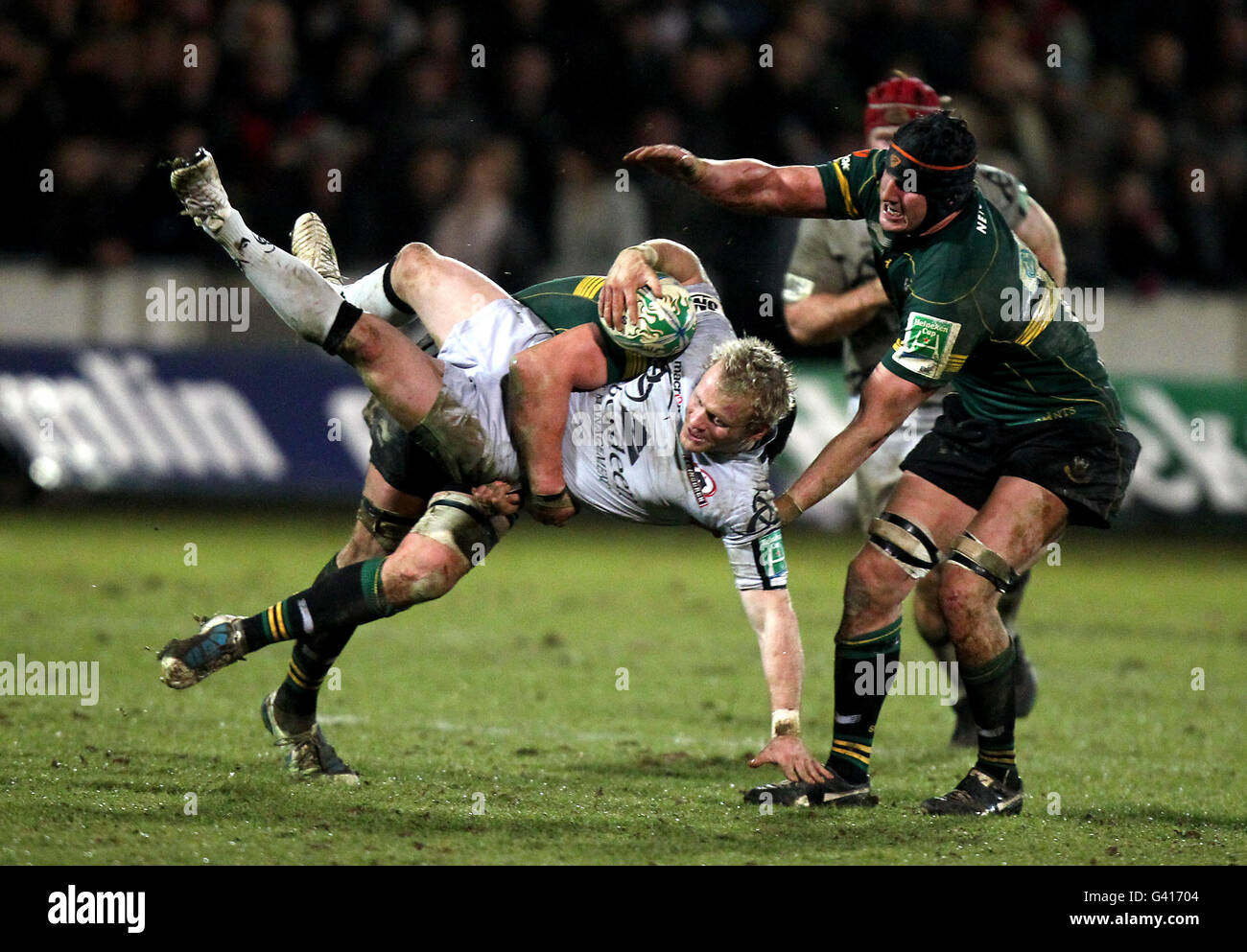 Rugby Union - Heineken Cup - Pool 1 - Round Five - Northampton Saints v Edinburgh Rugby - Franklin's Gardens Stock Photo
