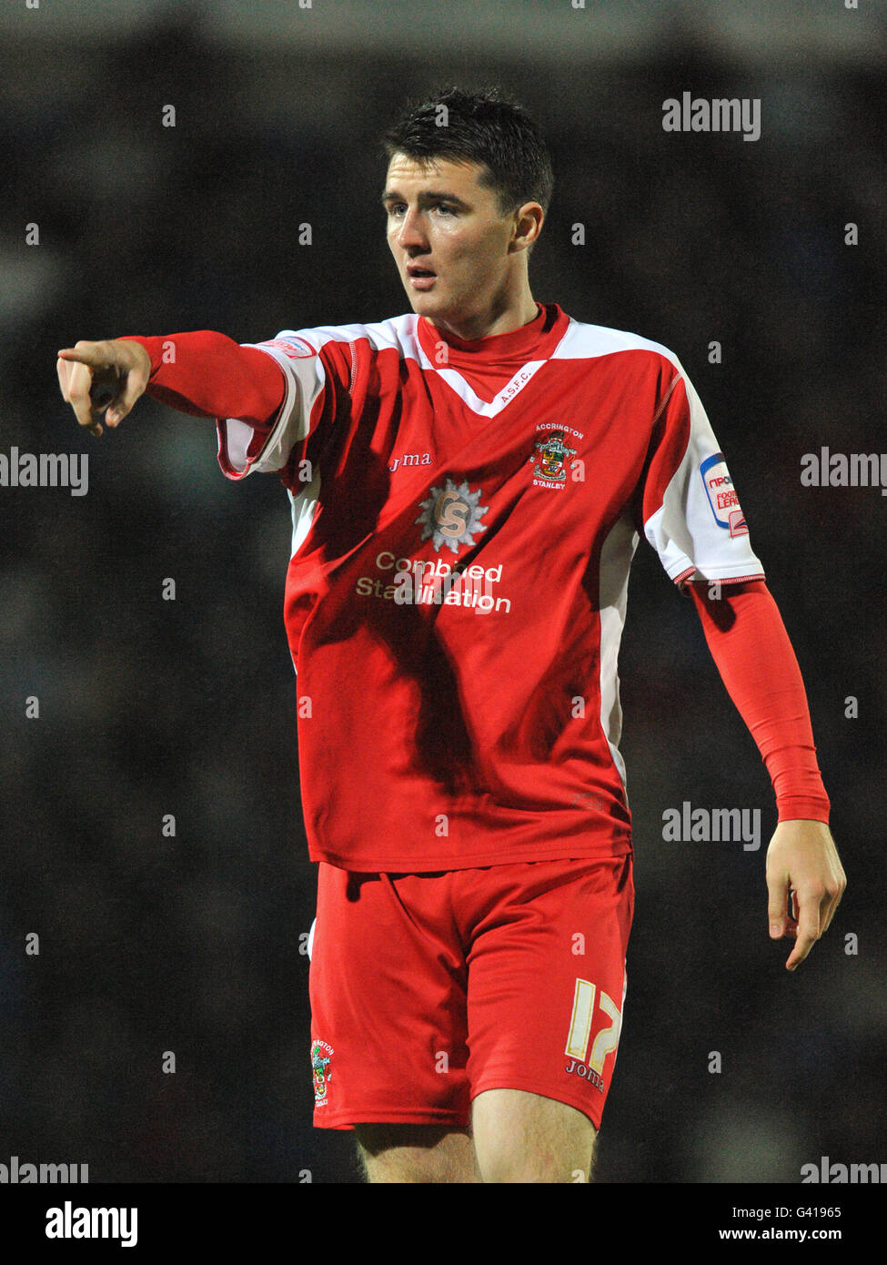 Soccer - npower Football League Two - Chesterfield v Accrington Stanley - b2net Stadium. Peter Murphy, Accrington Stanley Stock Photo