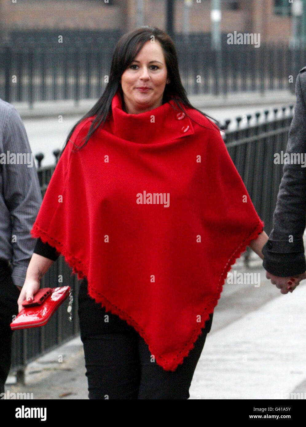 Nanny Allison Cox, 33, from East Grinstead arrives at Guildford Crown Court  where she is charged with administering poison with intent to annoy Ann  Summers owner Jacqueline Gold Stock Photo - Alamy