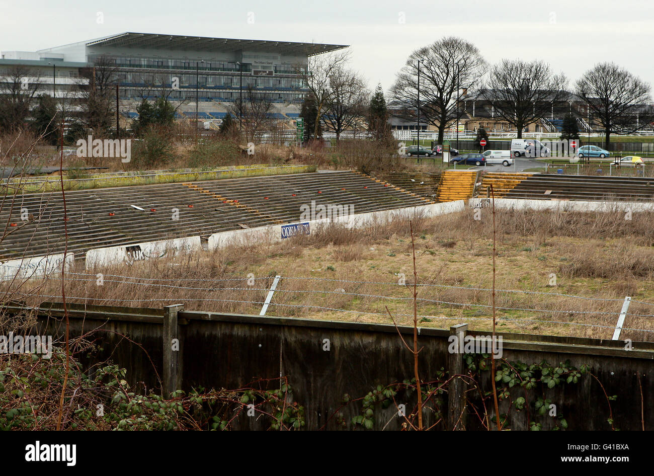 Soccer Old Football Grounds Belle Vue Doncaster Rovers Stock