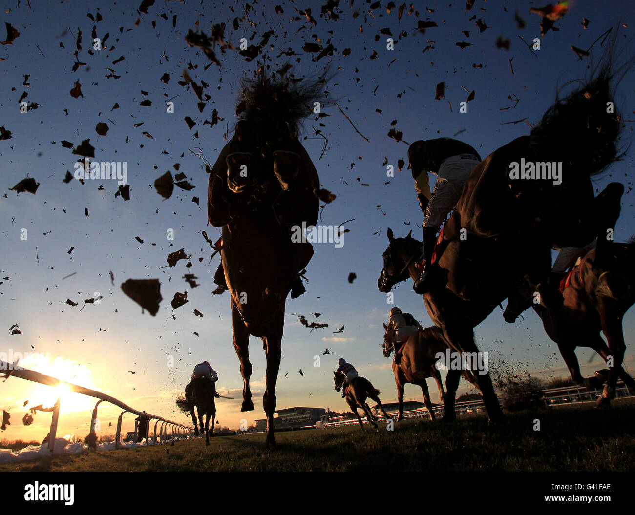 Horse racing skybet chase meeting doncaster racecourse hires stock