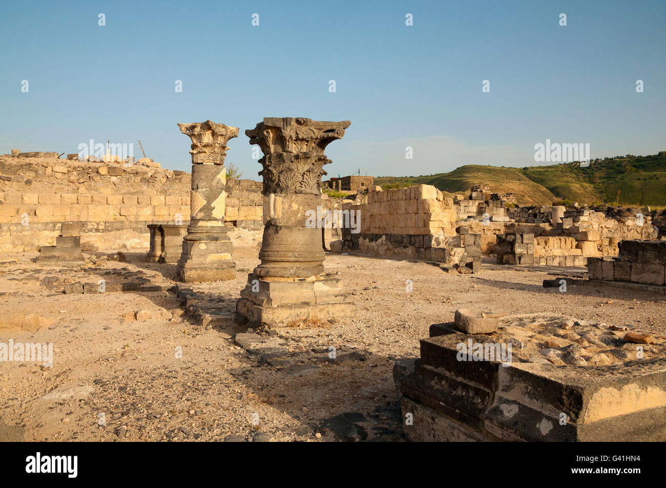 Sussita Ruins (Hippos), The Golan Heights Stock Photo Alamy