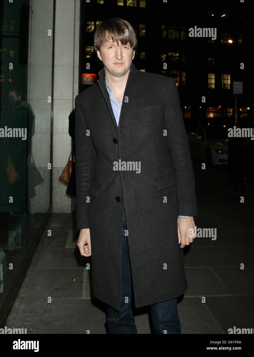 Director Tom Hooper arriving for a 'Meet the Filmmakers: The King's Speech' event at the Apple Store on Regent Street, central London. Stock Photo