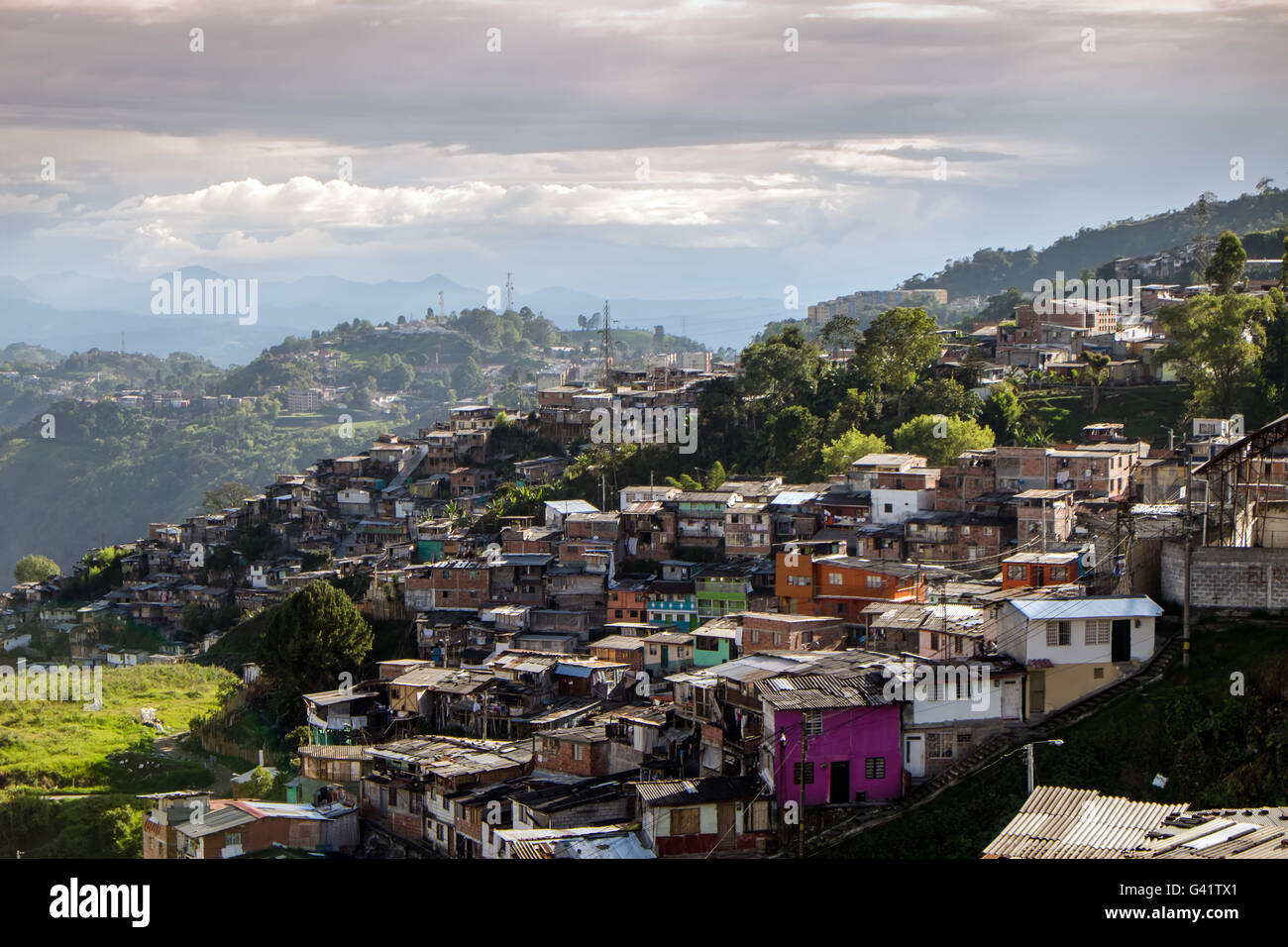 Manizales from above Stock Photo