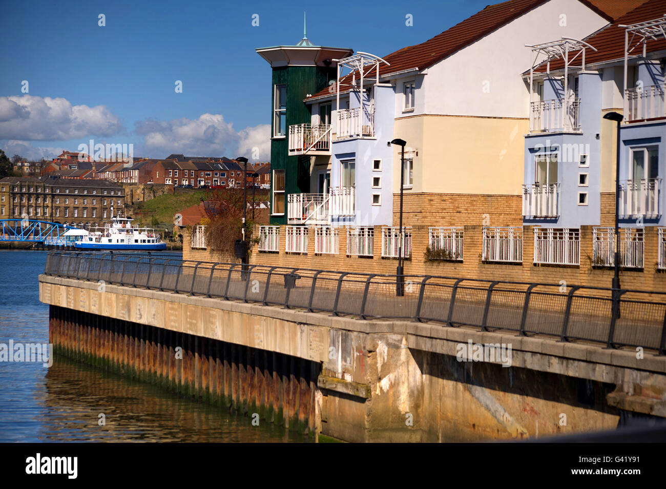 Harton Quays Park, South Shields riverside Stock Photo Alamy