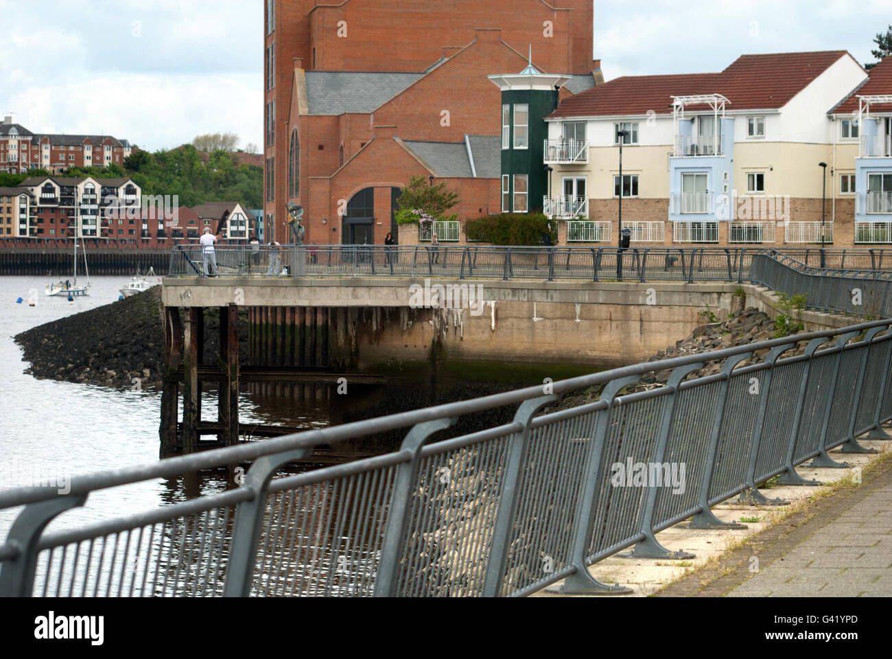 Harton Quays Park, South Shields riverside Stock Photo Alamy