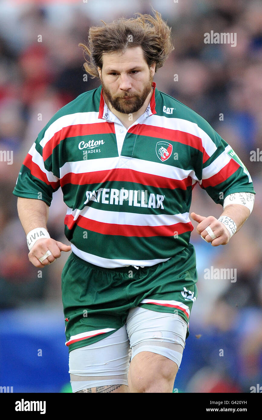 Rugby Union - Heineken Cup - Pool 5 - Round Six - Leicester Tigers v Benetton Treviso - Welford Road. Martin Castrogiovanni, Leicester Tigers. Stock Photo