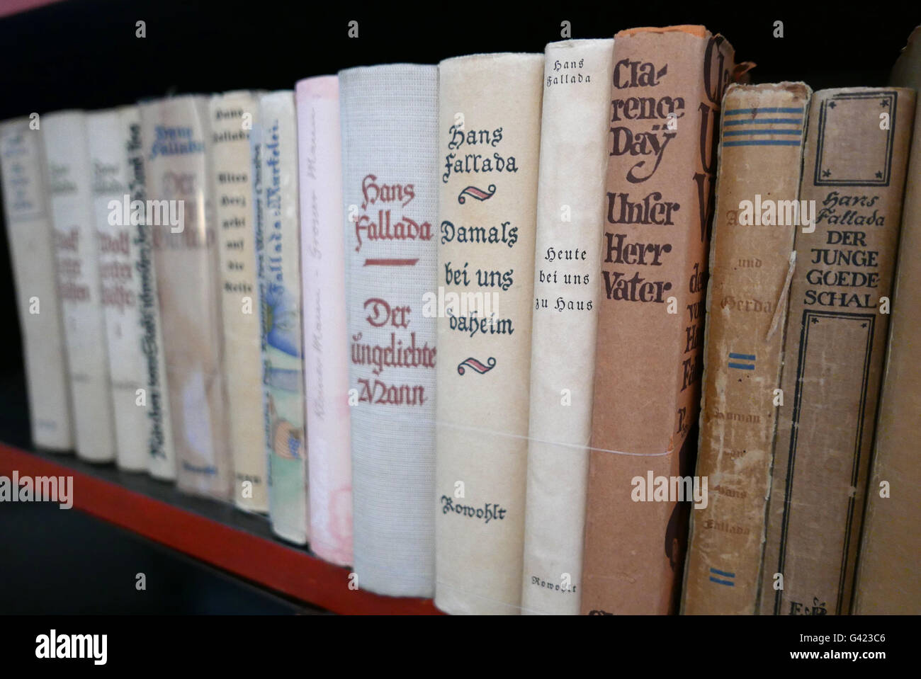 Carwitz Germany 9th June 2016 Books Of Author Hans Fallada