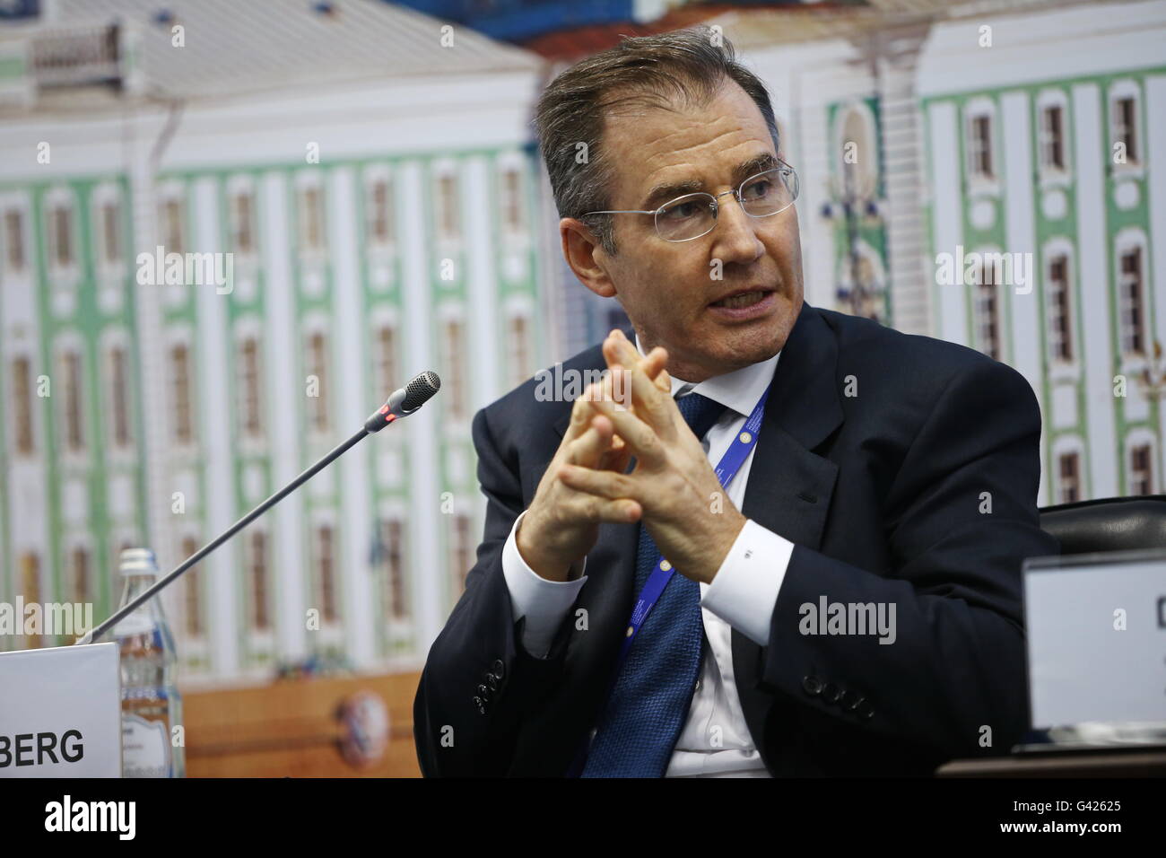 St. Petersburg, Russia. 17th June, 2016. CEO of Glencore Ivan ...