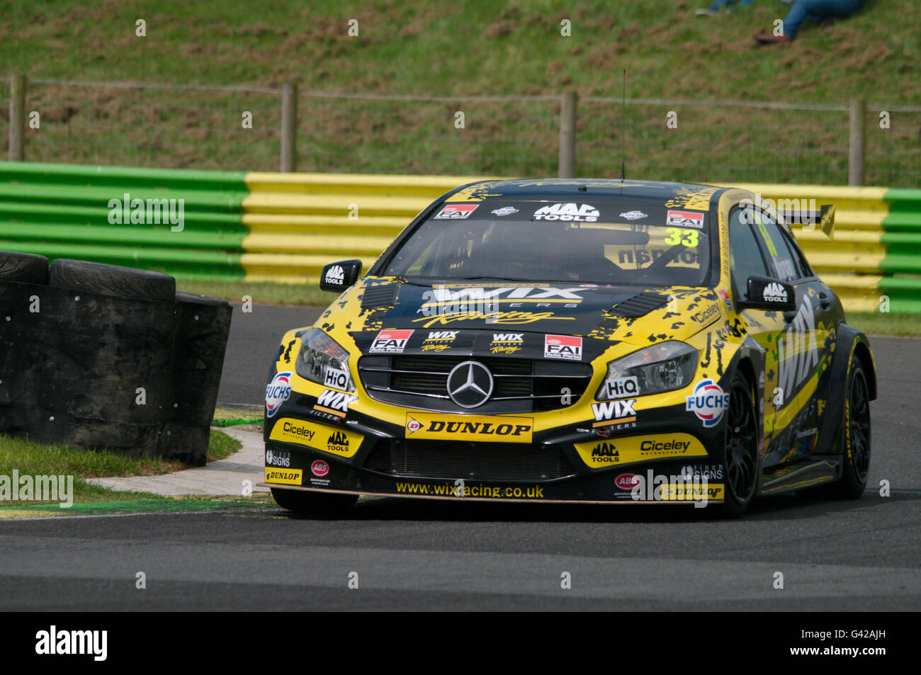 Darlington, UK, 18 June 2016. Adam Morgan of WIX Racing taking part in ...