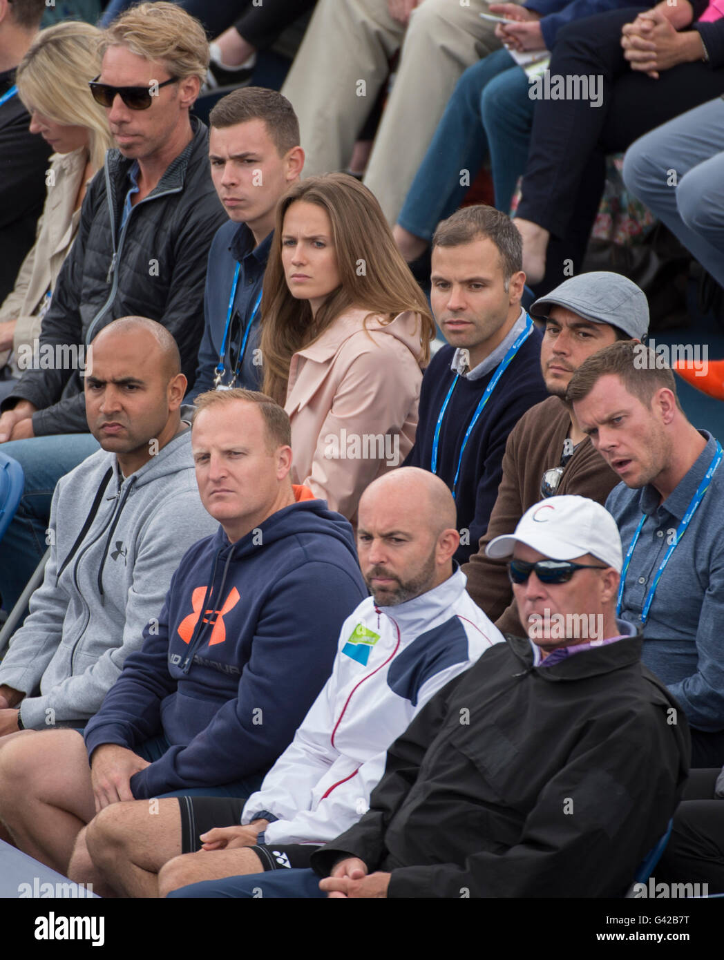 The Queen’s Club, London UK. 18th June 2016. Day 6, semifinals of the