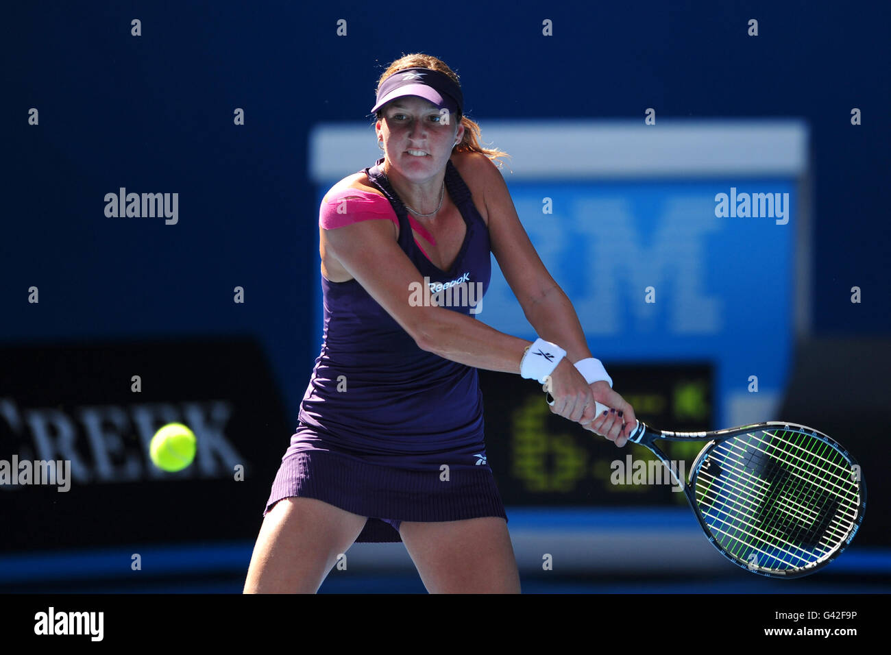 Tennis 2011 Australian Open Day Six Melbourne Park Stock Photo