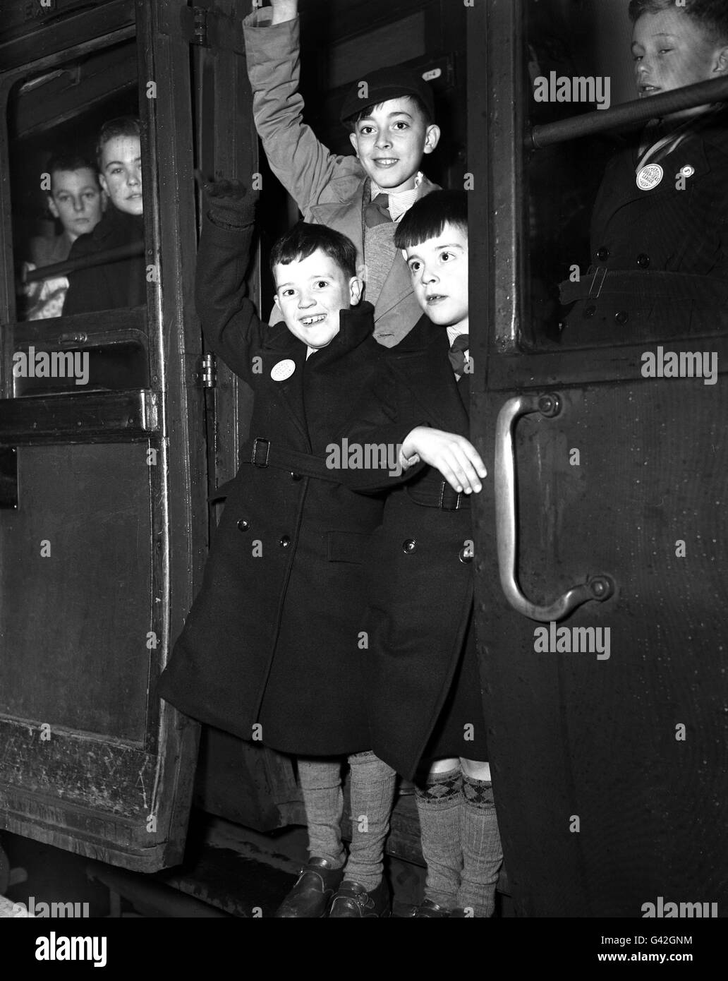 Human Interest - Australian Emigration - Waterloo Station, London Stock Photo