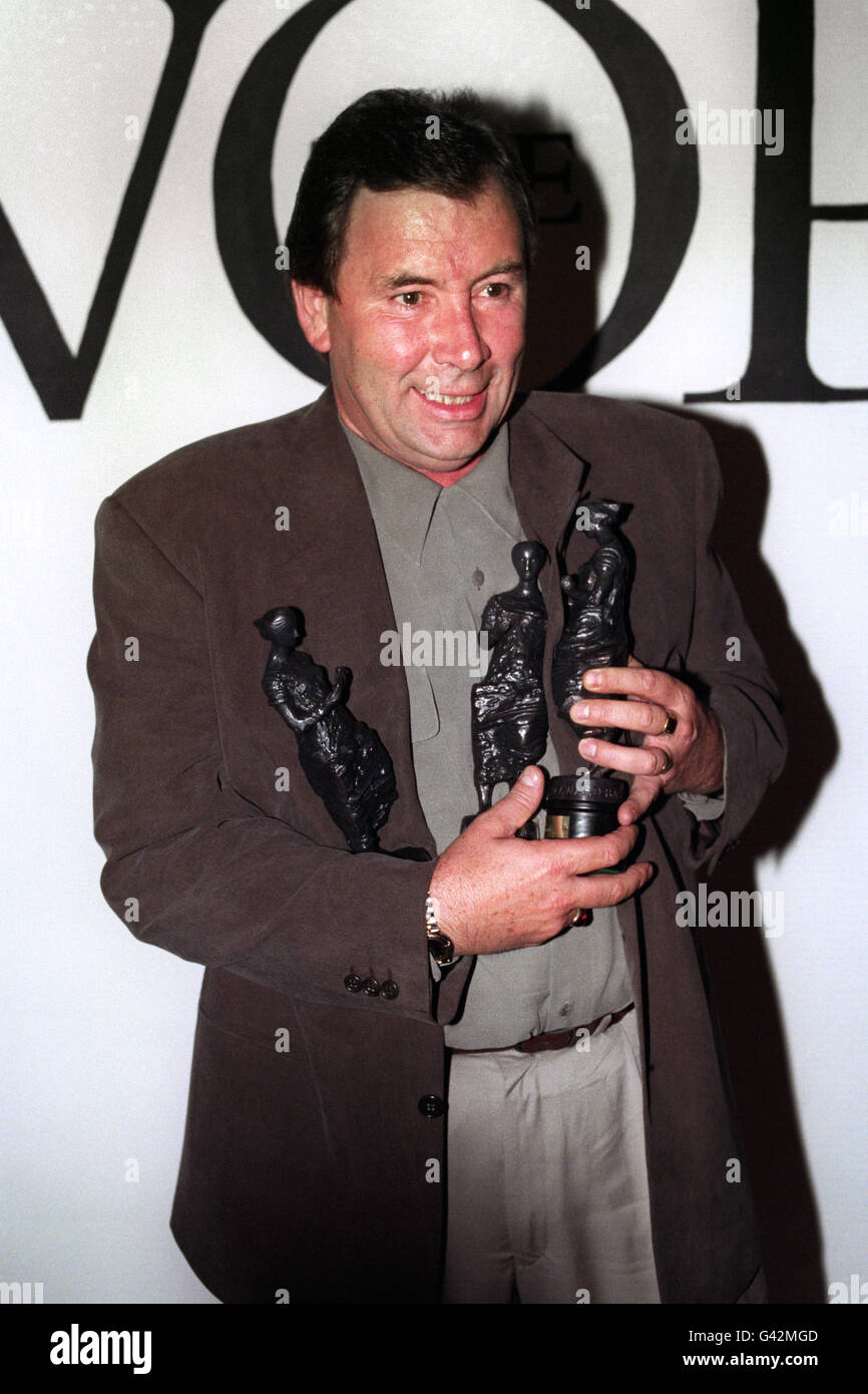Sixties pop star Reg Presley (of the band 'The Troggs') at the Ivor Novello Awards ceremony in London this afternoon (Tuesday) where he collected three awards for the song 'Love Is All Around'. The song, the theme from the hit film Four Weddings and a Funeral, dominated the charts last summer when it was covered by Wet Wet Wet and spent 15 week at number one. Stock Photo