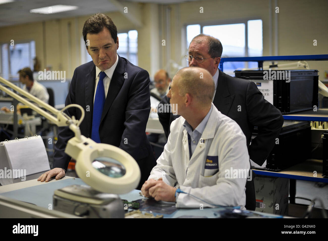 George Osborne visit to Cheltenham Stock Photo