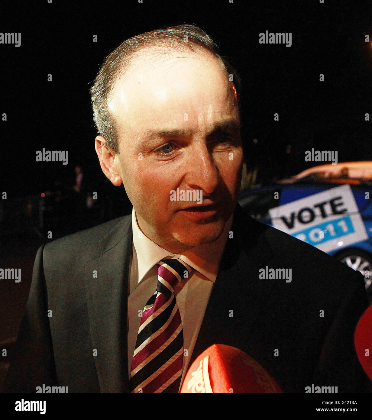 Fianna Fail Leader Micheal Martin arriving at TV3 Studios for the