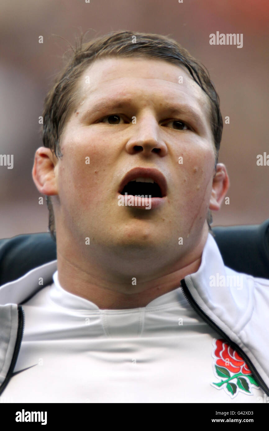 Rugby Union - RBS 6 Nations Championship 2011 - England v Italy - Twickenham. Dylan Hartley, England Stock Photo
