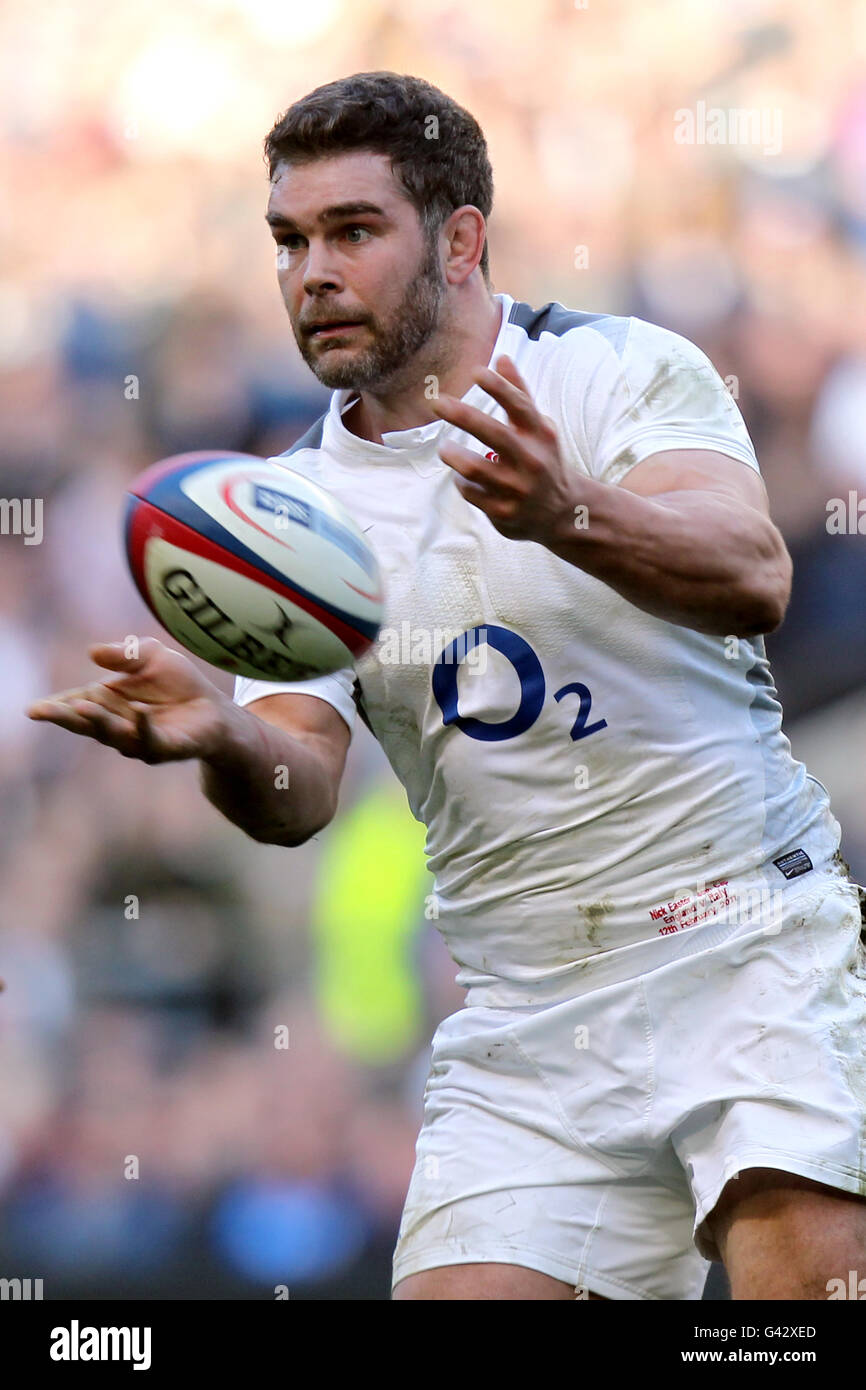 Rugby Union - RBS 6 Nations Championship 2011 - England v Italy - Twickenham. Nick Easter, England Stock Photo