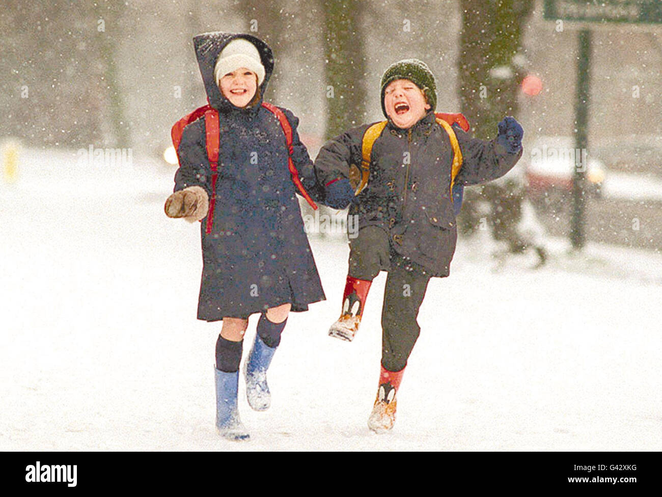 Snow in Coventry Stock Photo Alamy
