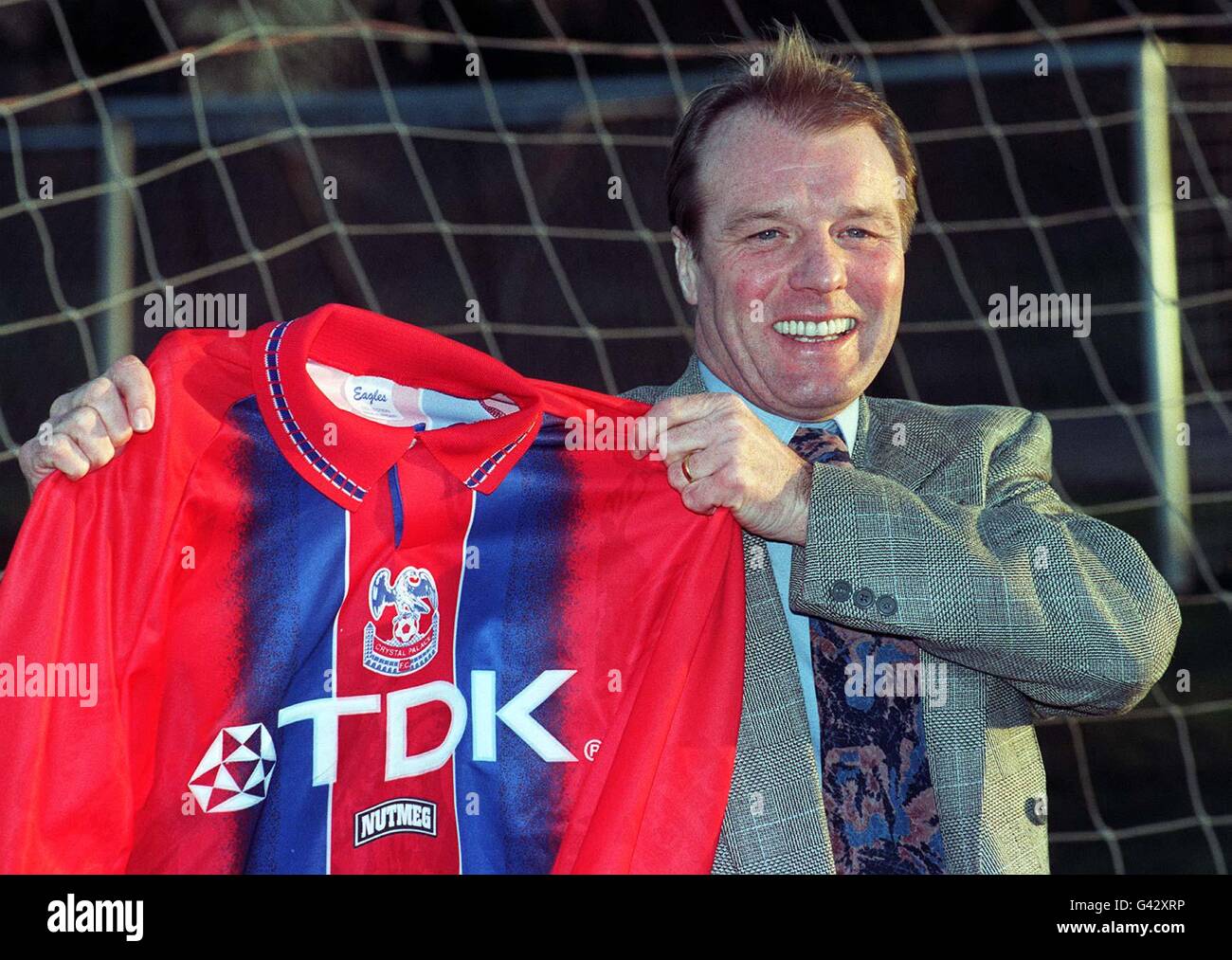 Dave Bassett beams after being installed as the new manager of Crystal