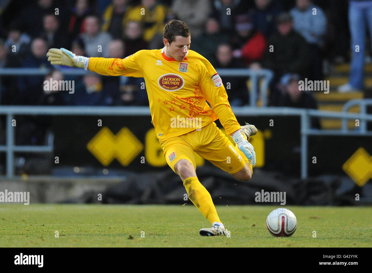 Soccer - npower Football League Two - Northampton Town v Oxford United - Sixfields Stadium. Chris Dunn, Northampton Town goalkeeper Stock Photo