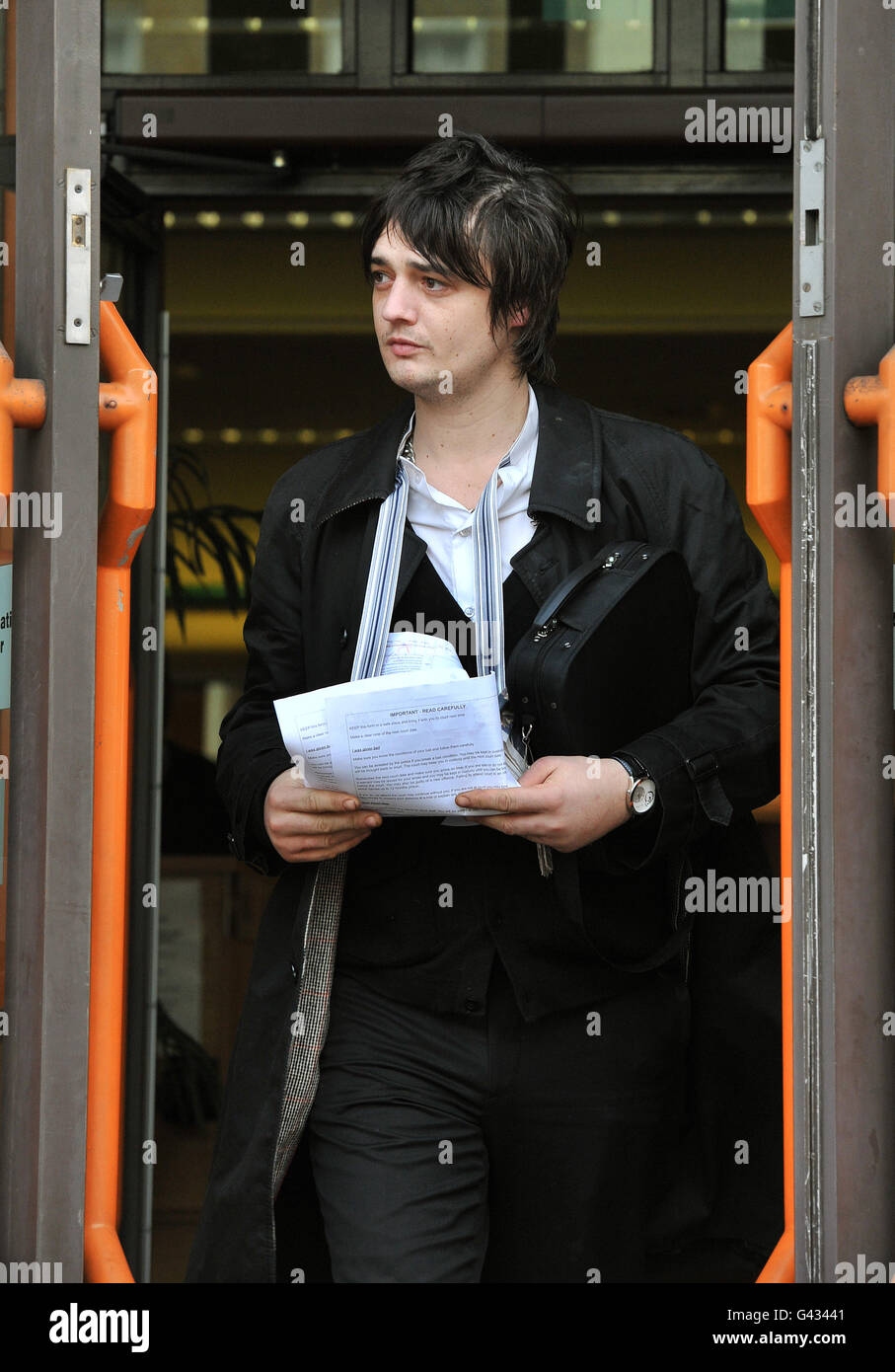 Pete doherty court case hi-res stock photography and images - Alamy