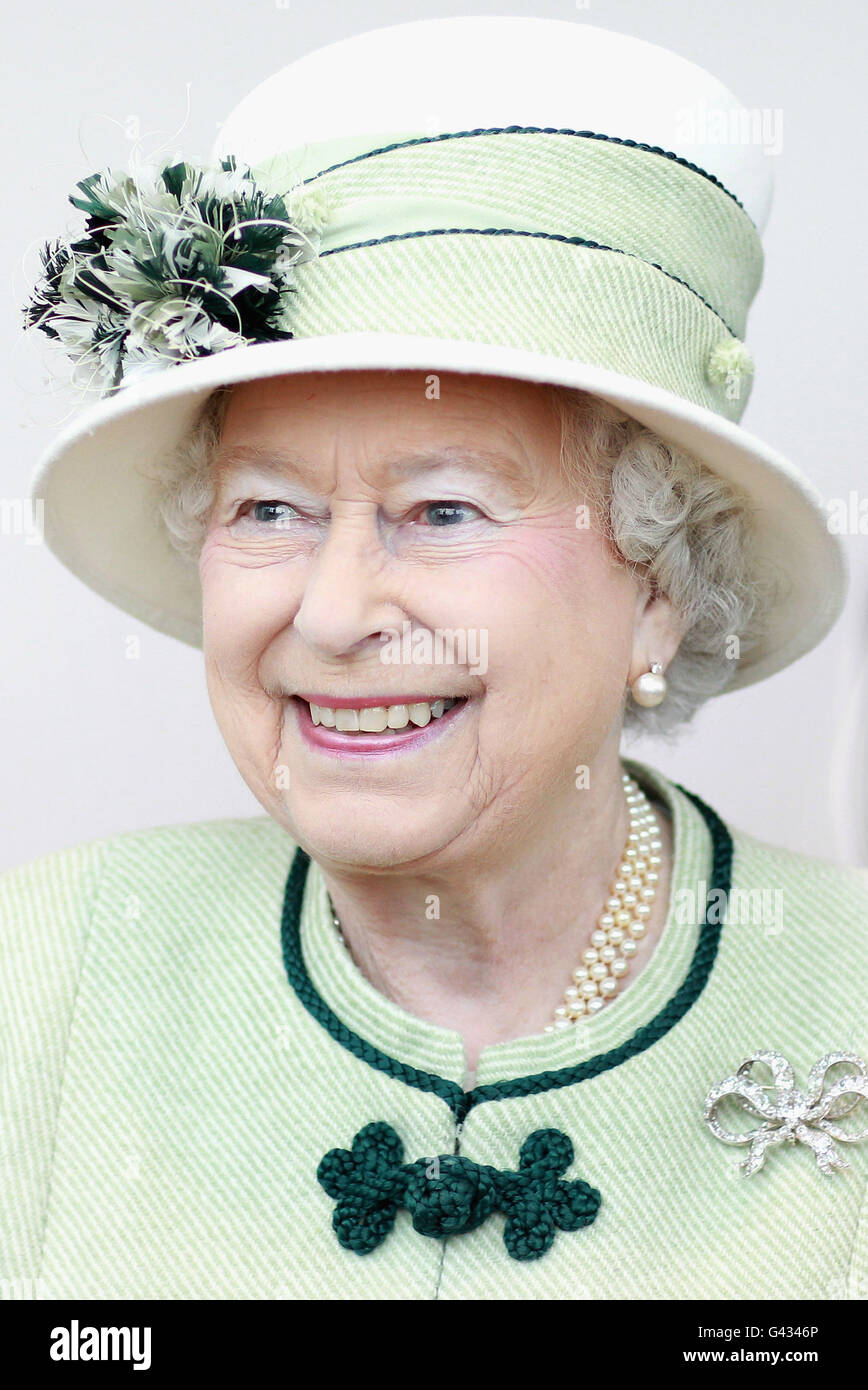 Britains queen elizabeth ii visits palm paper in kings lynn hires