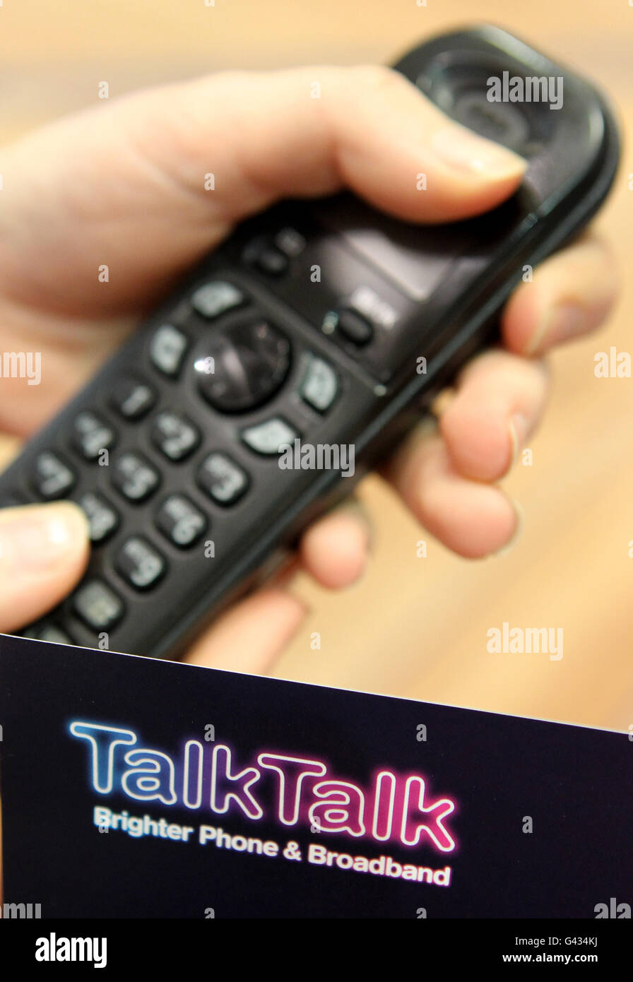 TALK TALK business feature Stock Photo - Alamy