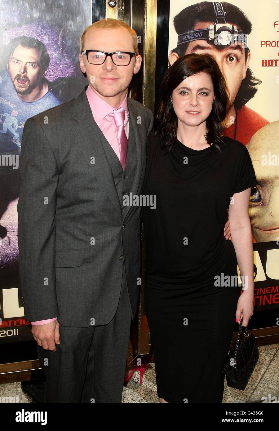 Nick Frost, Sigourney Weaver and Simon Pegg attends the World premiere of  Paul at The Empire, Leicester Square, London Stock Photo - Alamy