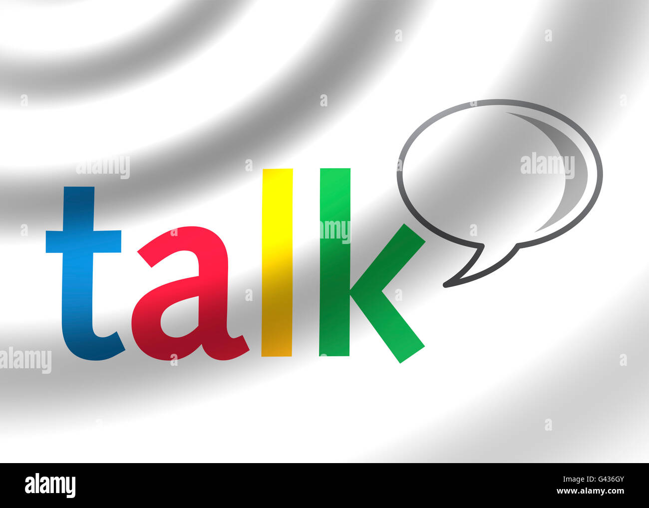 Google talk logo Stock Photo Alamy