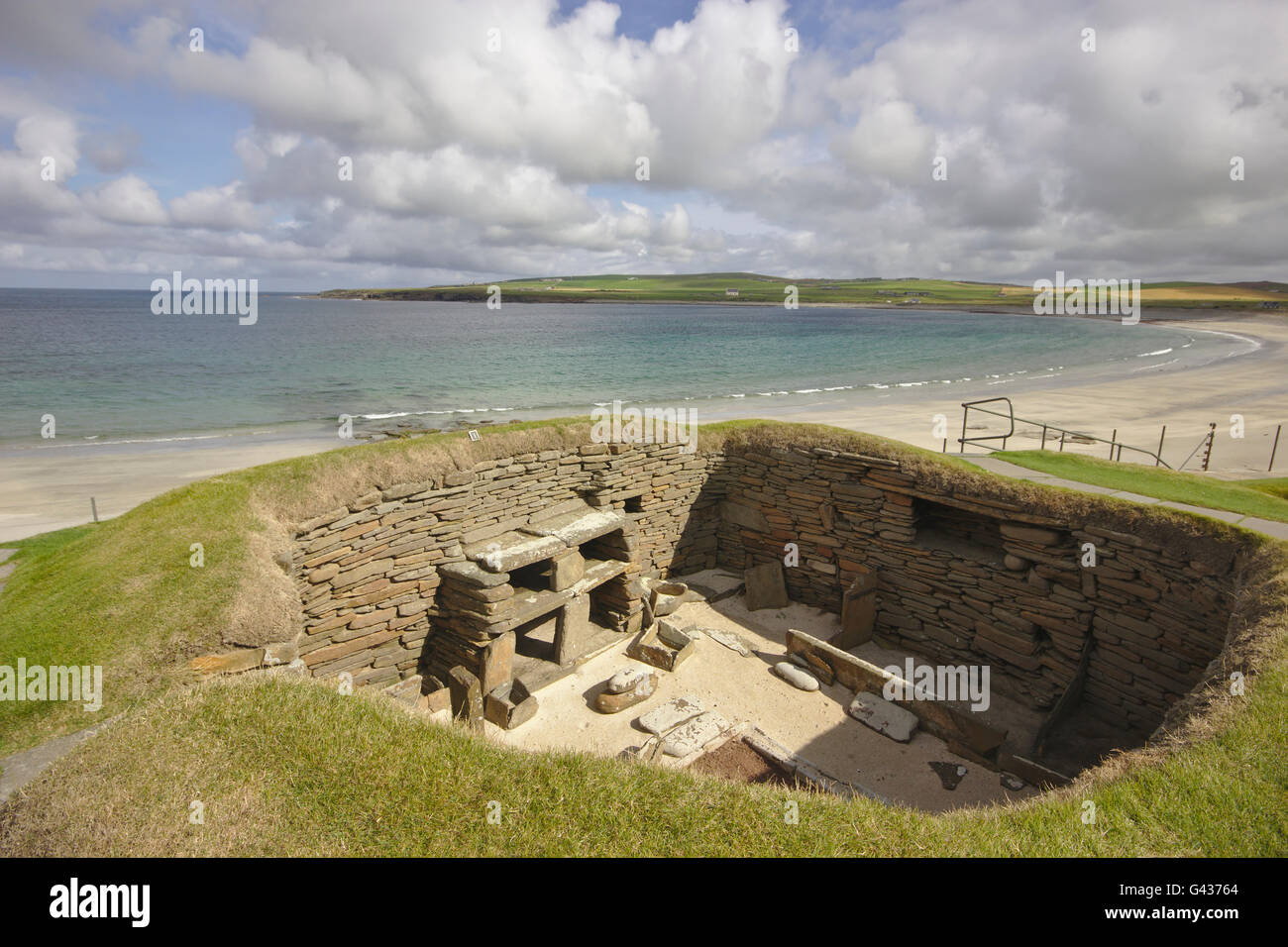 Skara Brae, neolithic settlement, Orkney, UK Stock Photo
