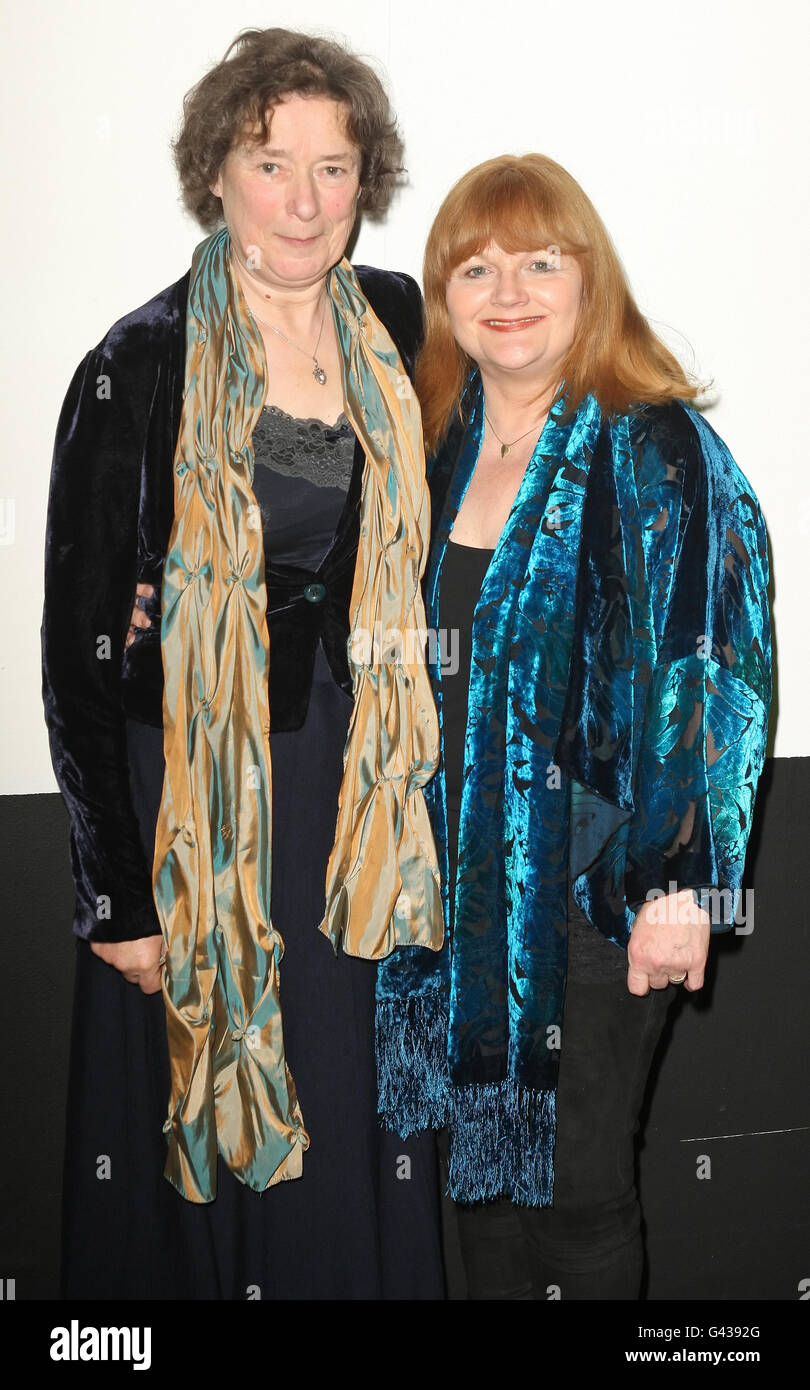 Linda Bassett (left) and Lesley Nicol at the premiere of West is West, at the BFI Southbank, in Waterloo, central London. Stock Photo