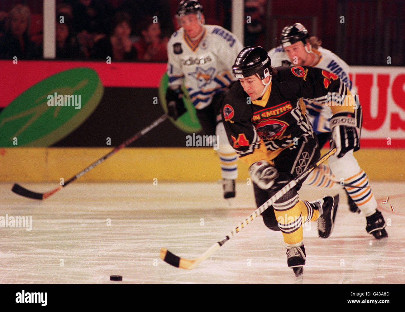 DURHAM WASPS V NOTTINGHAM PANTHERS Stock Photo