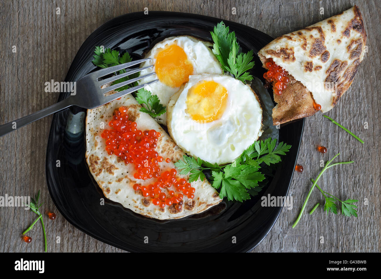 Scrambled Eggs — Fried Chicken & Caviar