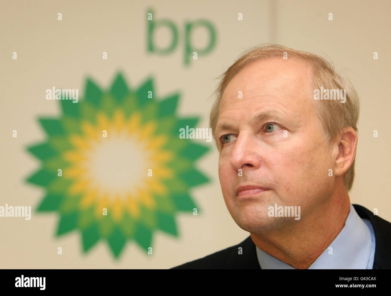 BP full-year results Stock Photo