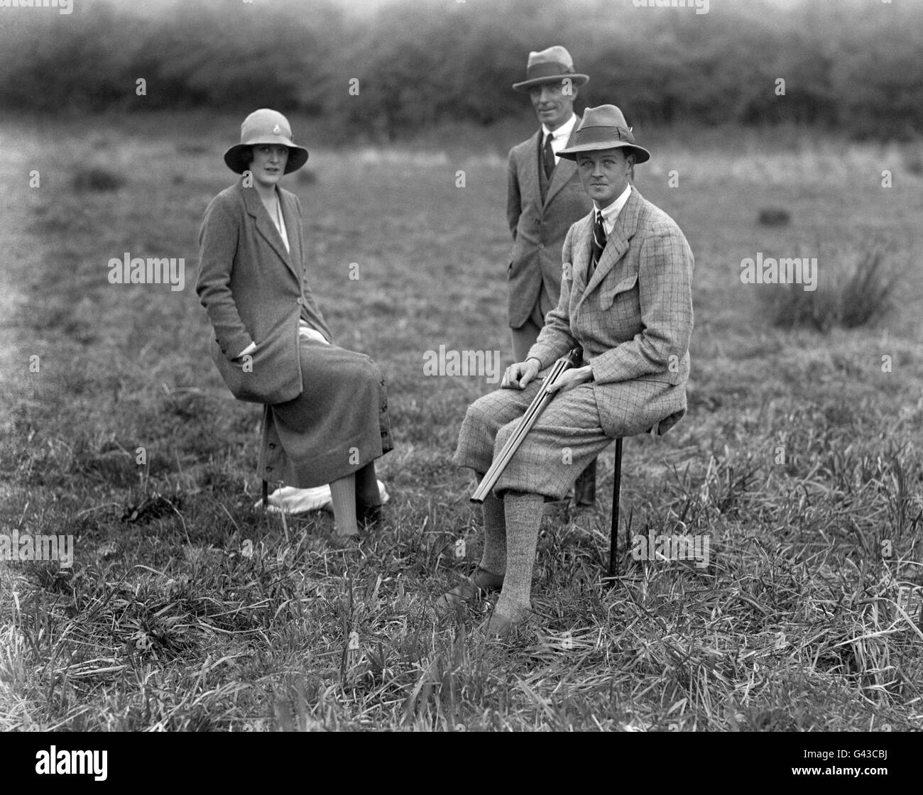 The marquess of blandford and his wife hires stock photography and