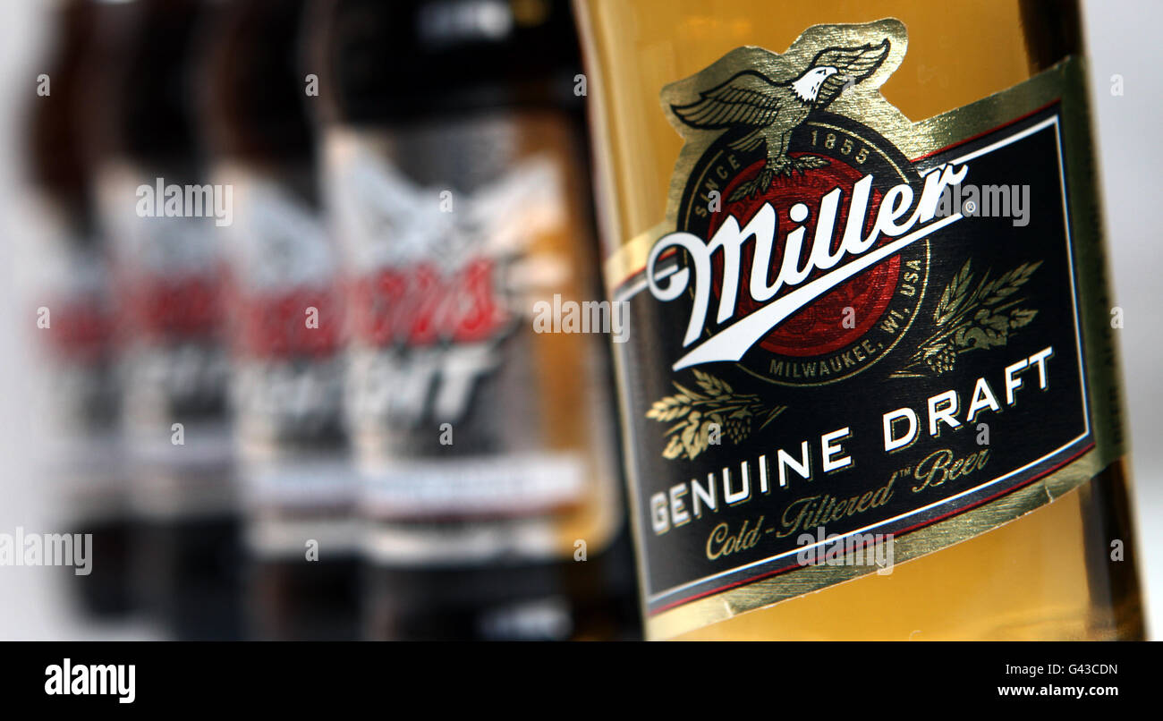 Stock photo of SABMiller beer Miller and Coors Light Stock Photo Alamy