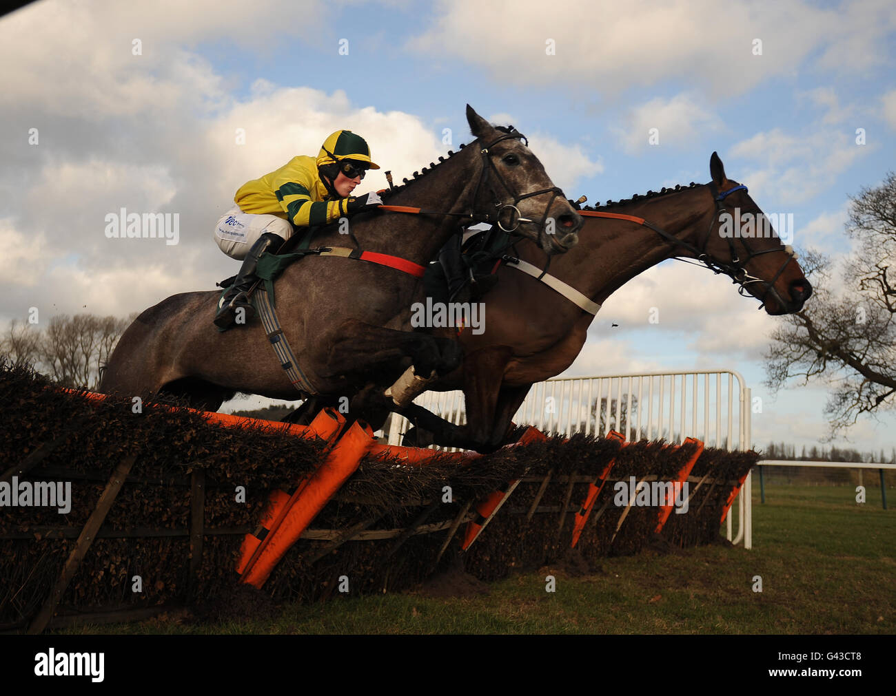Horse Racing Towcester Racecourse Stock Photo Alamy