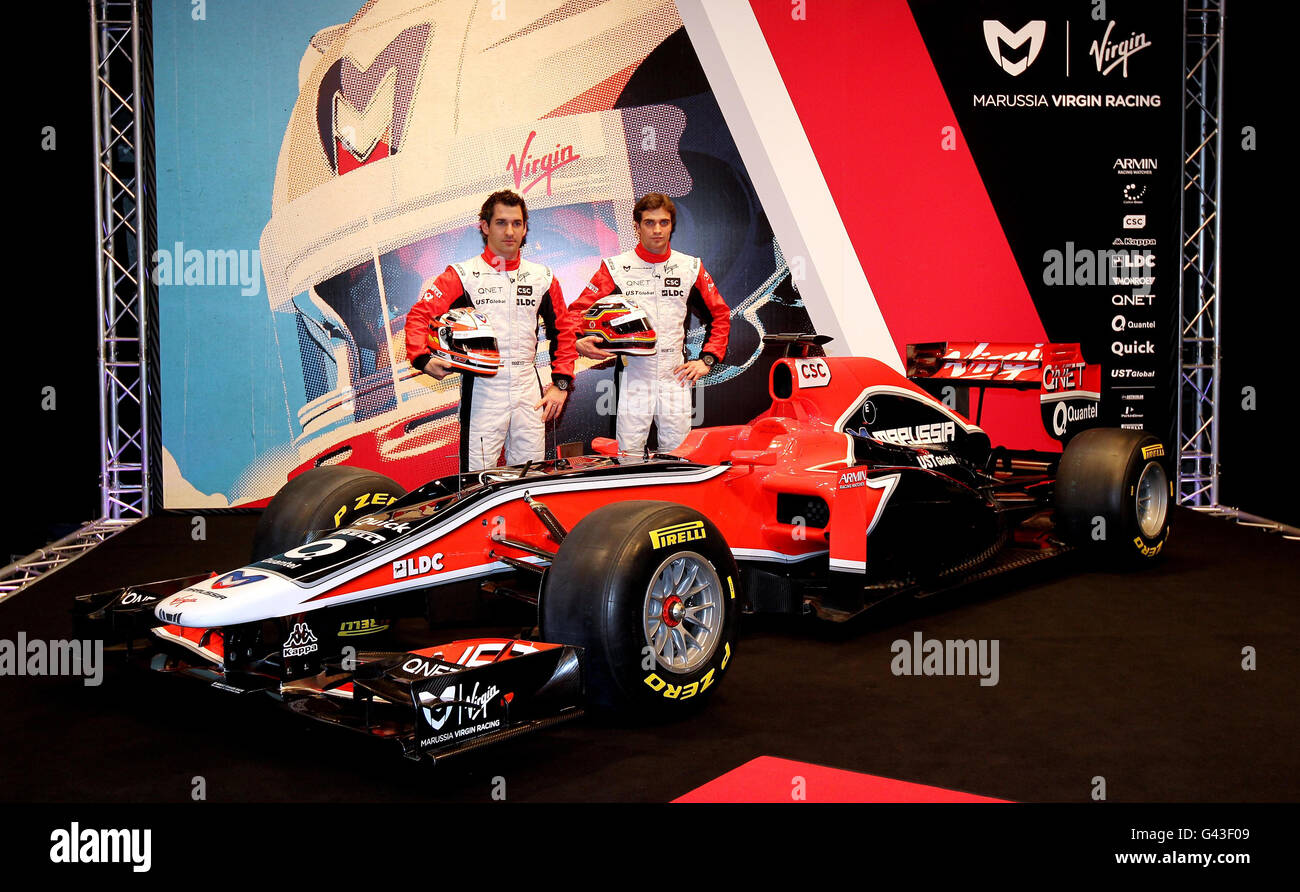 Formula One - Marussia Virgin F1 Racing Launch - BBC Television Centre Stock Photo