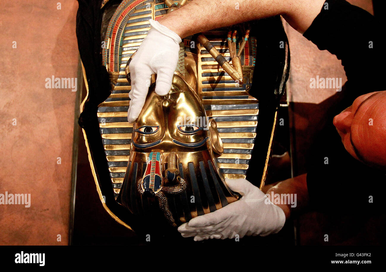 Tutankhamun exhibition in Dublin Stock Photo