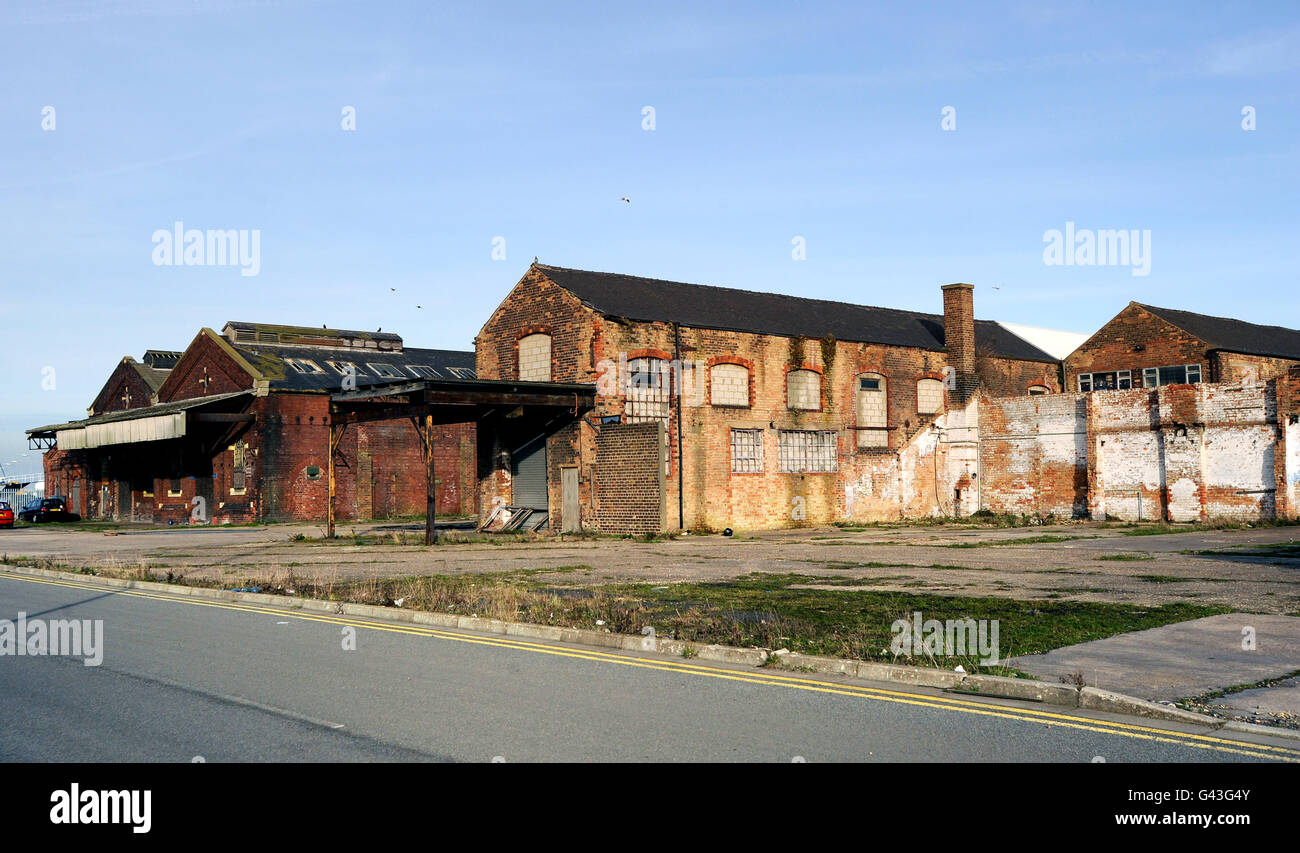 Grimsby Docks Feature Stock Photo Alamy