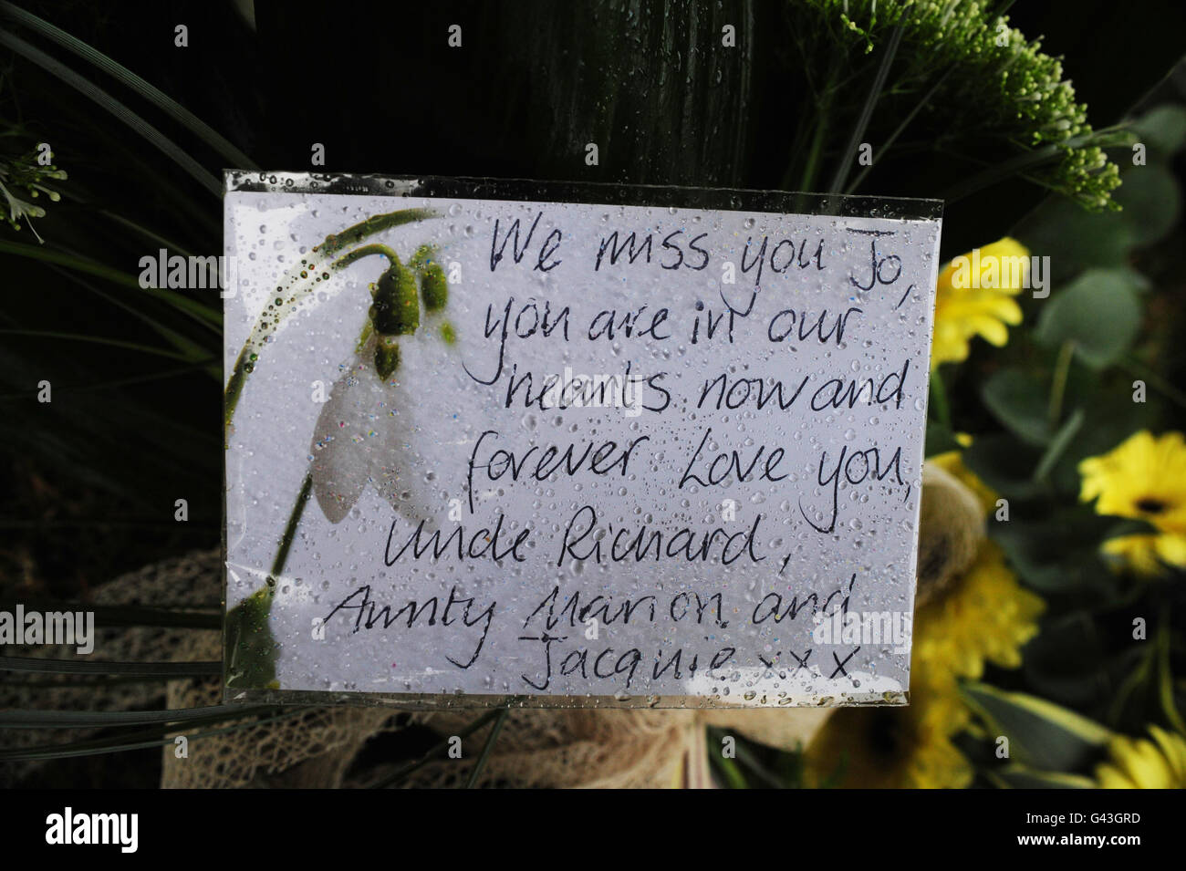 Joanna yeates funeral hires stock photography and images Alamy