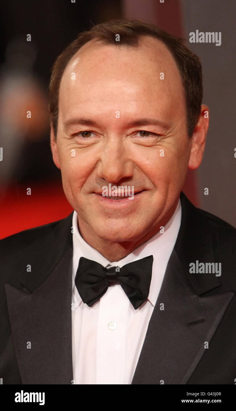 Kevin Spacey arriving at the 2011 Orange British Academy Film Awards at