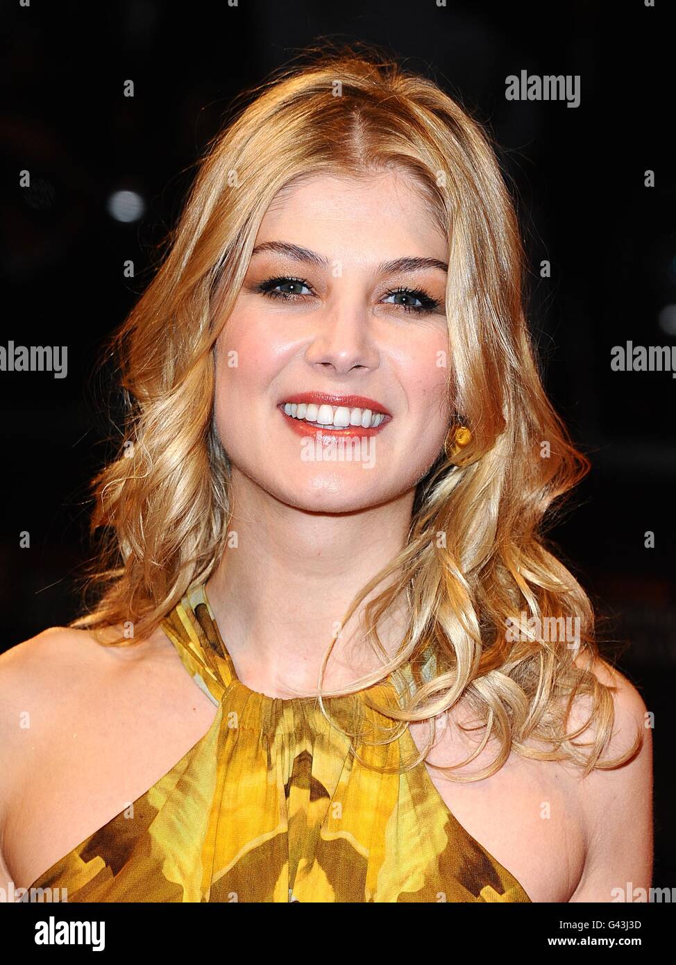 Rosamund Pike arriving at the 2011 Orange British Academy Film Awards