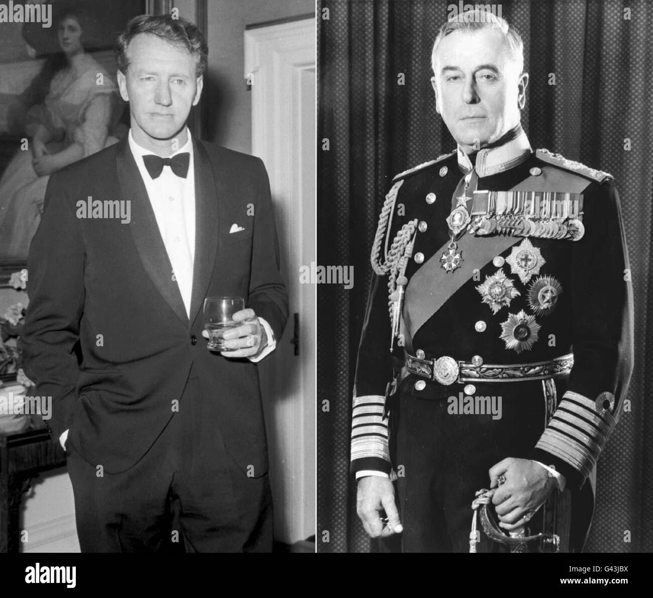 112001-9, dated 7.8.64. Former Rhodesian Prime Minister Ian Smith (left). 115798-12, dated 1965 Earl Mountbatten of Burma. * 31/12/1995 Documents released today under the 30 year rule reveal that Prime Minister Harold Wilson considered sending Lord Mountbatten to Rhodesia to try to galvanise opposition to Ian Smith's breakaway government. Stock Photo