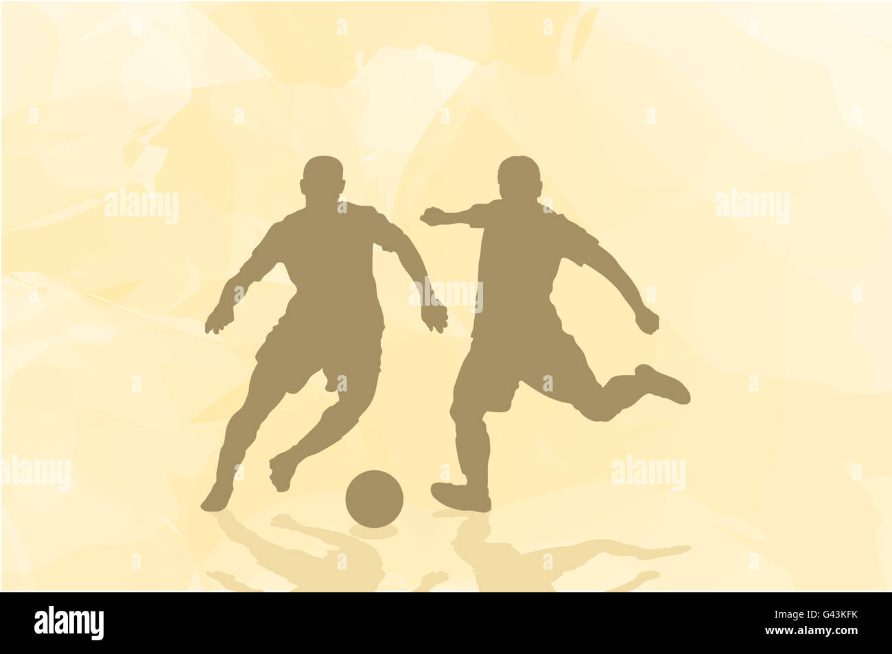 Two Soccer Players Duel in the Game 23985616 Vector Art at Vecteezy