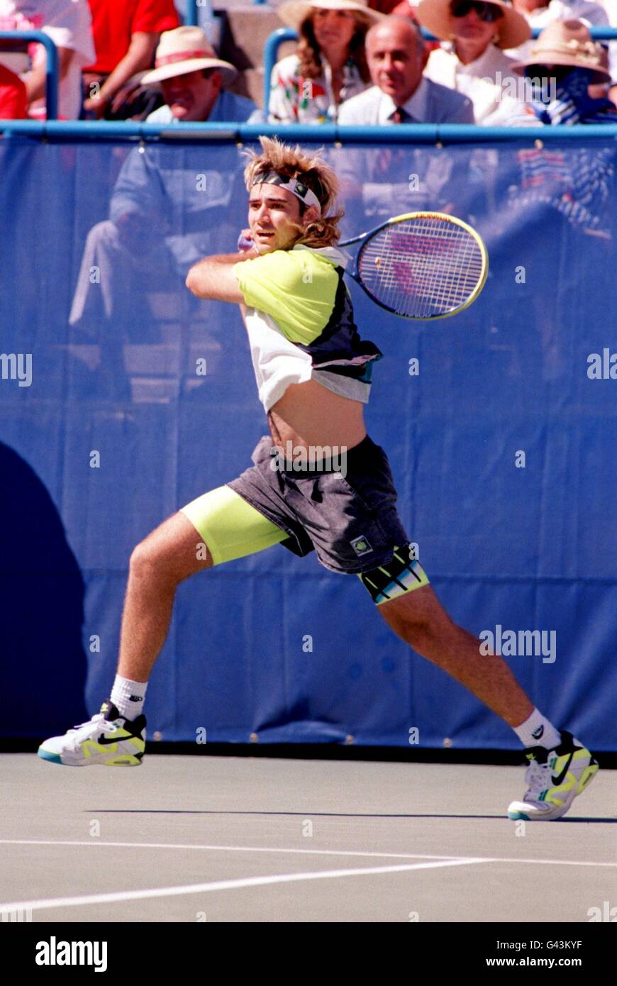 ANDRE AGASSI US OPEN TENNIS Stock Photo - Alamy